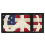 American Peace Flag Print Trifold Wallet