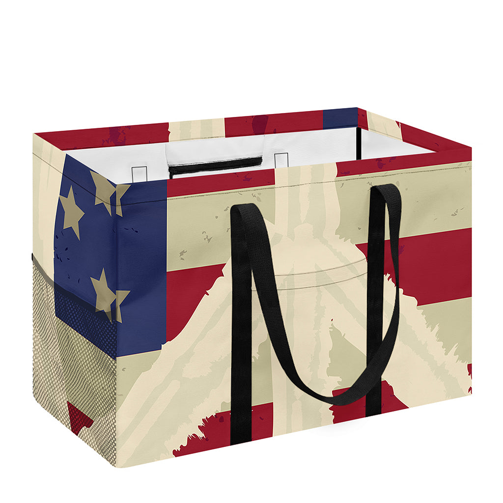 American Peace Flag Print Utility Tote Bag