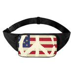 American Peace Flag Print Waist Bag