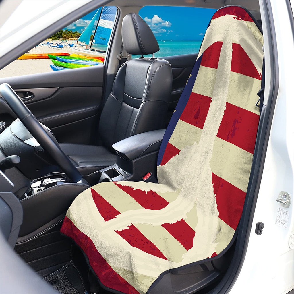American Peace Flag Print Waterproof Car Seat Cover