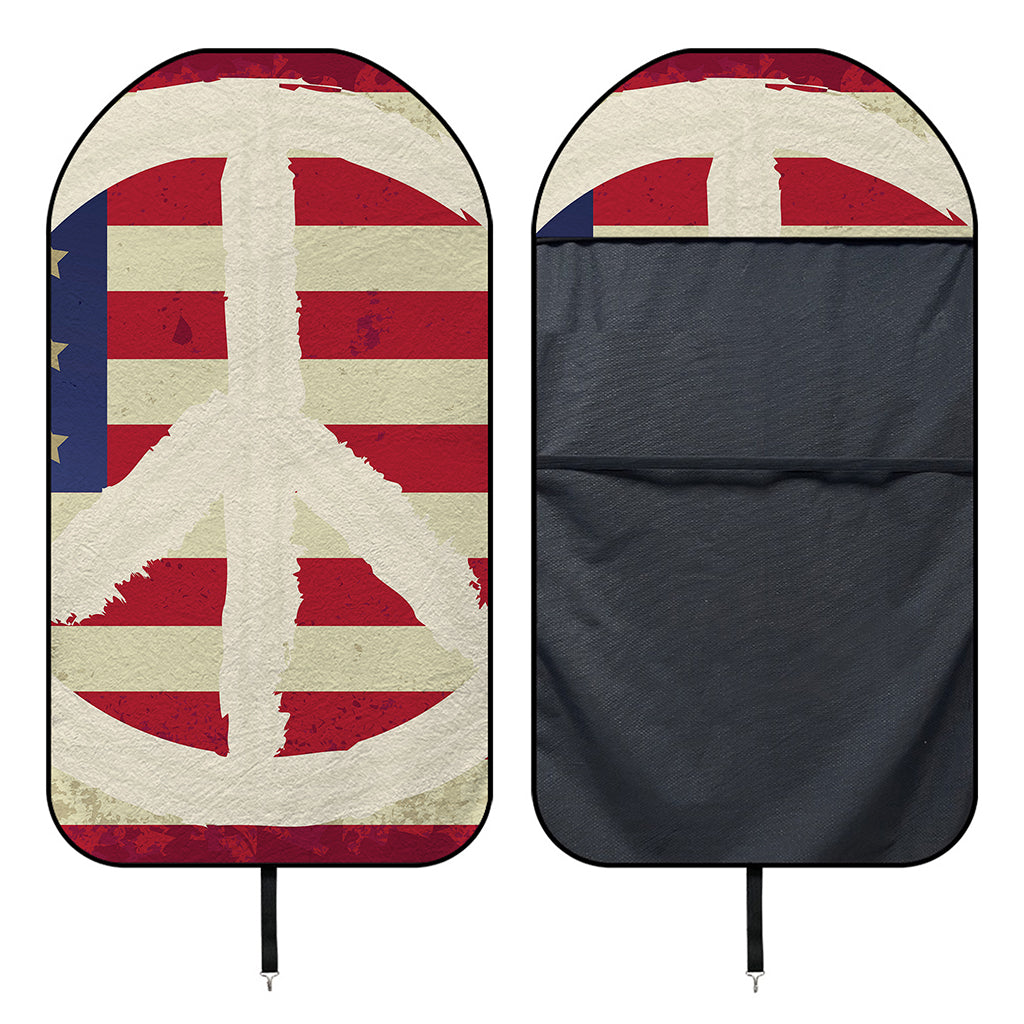 American Peace Flag Print Waterproof Car Seat Cover