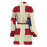 American Peace Flag Print Women's Bathrobe