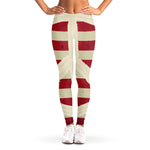 American Peace Flag Print Women's Leggings