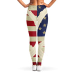 American Peace Flag Print Women's Leggings