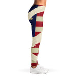 American Peace Flag Print Women's Leggings