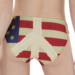 American Peace Flag Print Women's Panties