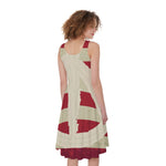 American Peace Flag Print Women's Sleeveless Dress