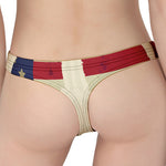 American Peace Flag Print Women's Thong