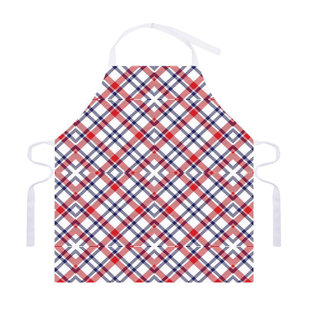 American Plaid Pattern Print Adjustable Apron