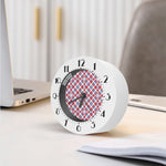 American Plaid Pattern Print Alarm Clock