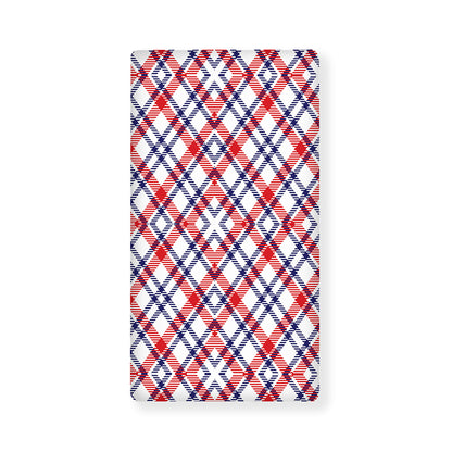 American Plaid Pattern Print Baby Crib Sheet