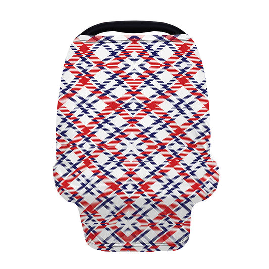 American Plaid Pattern Print Baby Seat Cover
