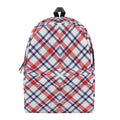 American Plaid Pattern Print School Backpack