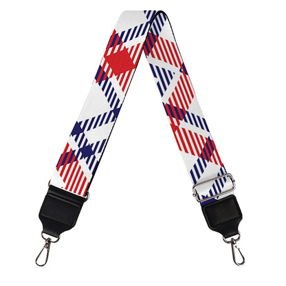 American Plaid Pattern Print Bag Strap