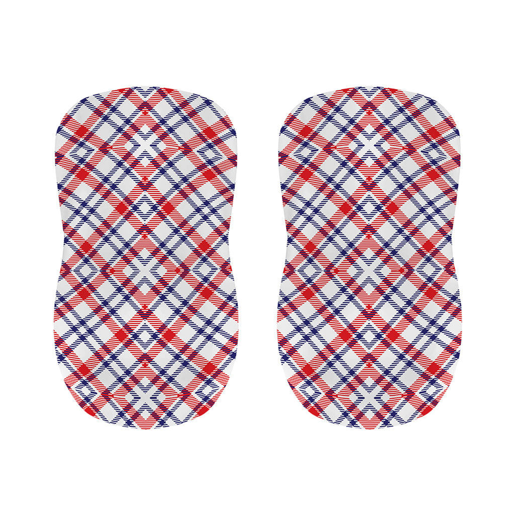 American Plaid Pattern Print Bar Stool Covers