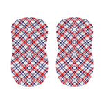 American Plaid Pattern Print Bar Stool Covers