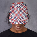 American Plaid Pattern Print Baseball Cap