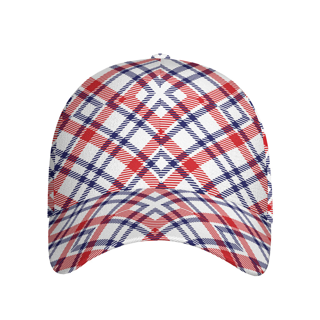American Plaid Pattern Print Baseball Cap