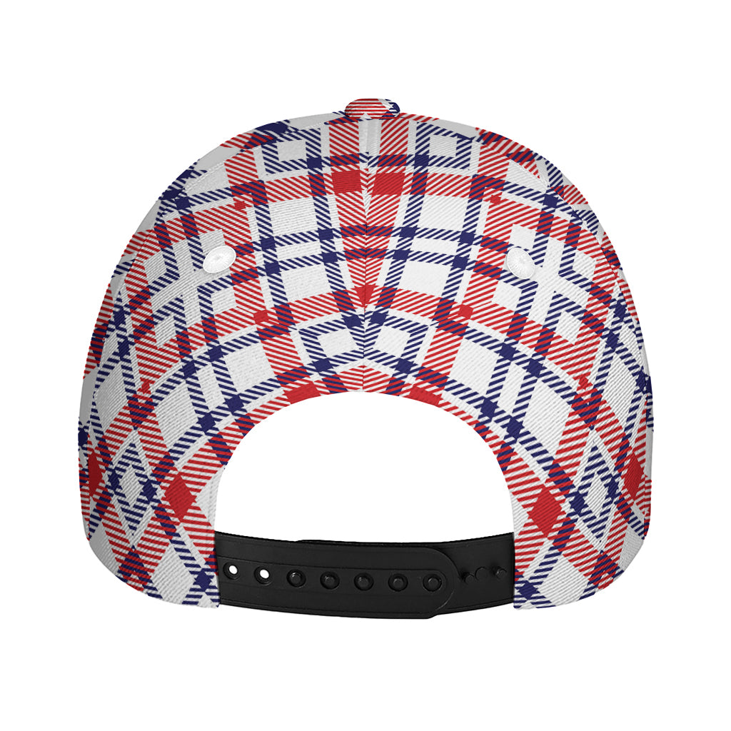 American Plaid Pattern Print Baseball Cap