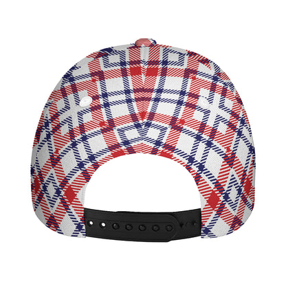 American Plaid Pattern Print Baseball Cap