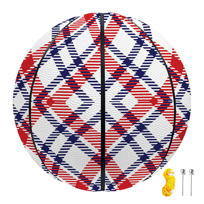 American Plaid Pattern Print Basketball