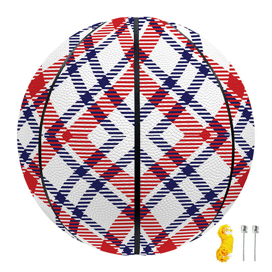 American Plaid Pattern Print Basketball