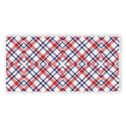 American Plaid Pattern Print Beach Towel