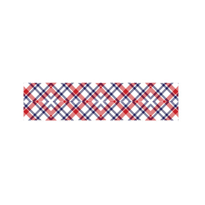 American Plaid Pattern Print Bed Runner