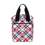 American Plaid Pattern Print Bible Tote Bag