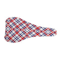 American Plaid Pattern Print Bicycle Seat Cover