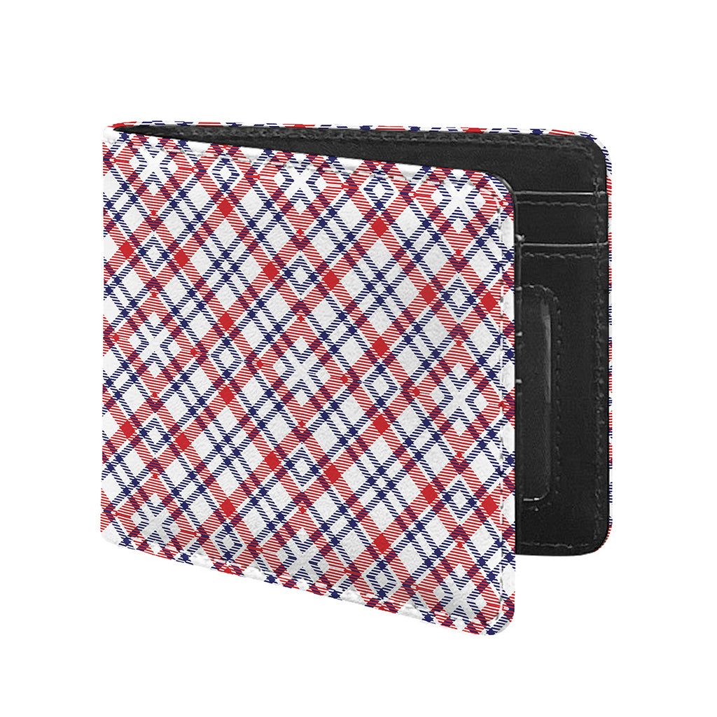 American Plaid Pattern Print Bifold Wallet