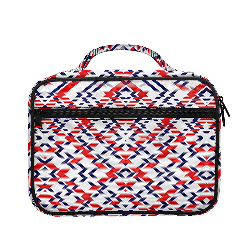 American Plaid Pattern Print Briefcase Bible Bag