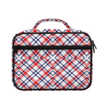 American Plaid Pattern Print Briefcase Bible Bag