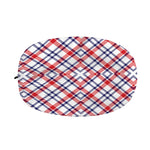 American Plaid Pattern Print Car Side Mirror Covers