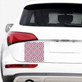 American Plaid Pattern Print Car Sticker