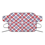 American Plaid Pattern Print Car Windshield Snow Cover