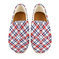 American Plaid Pattern Print Casual Shoes