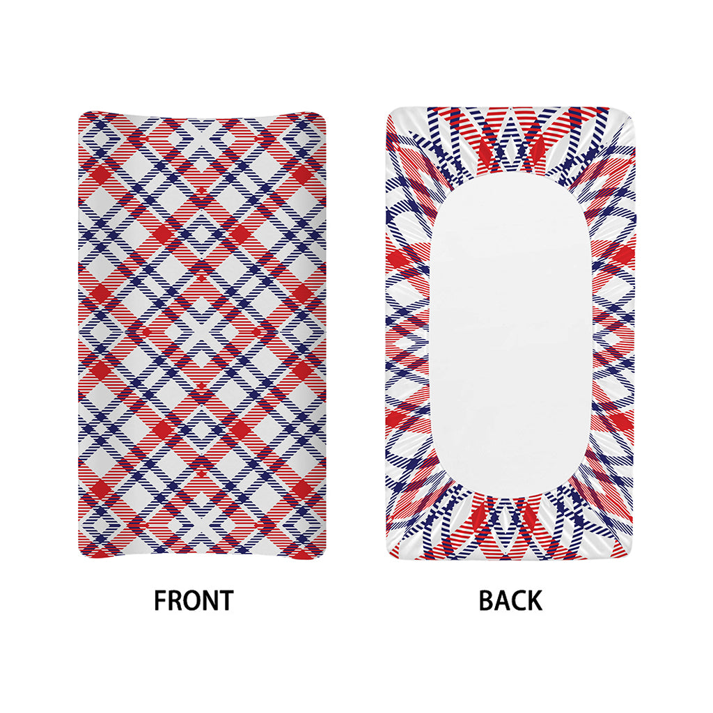 American Plaid Pattern Print Changing Pad Cover