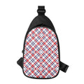 American Plaid Pattern Print Sling Bag