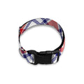 American Plaid Pattern Print Dog Collar