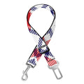 American Plaid Pattern Print Dog Seat Belt