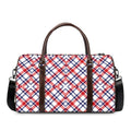 American Plaid Pattern Print Duffel Bag
