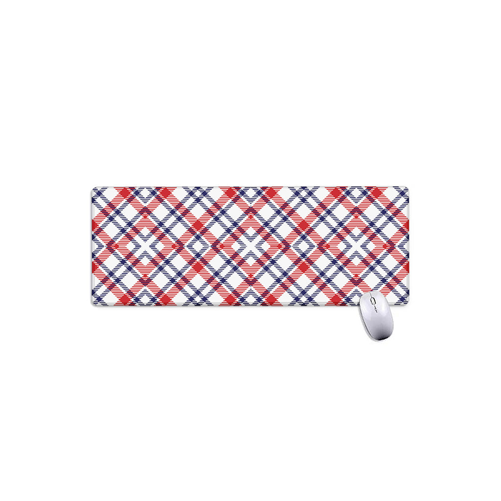 American Plaid Pattern Print Extended Mouse Pad