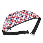 American Plaid Pattern Print Fanny Pack
