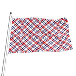 American Plaid Pattern Print Flag