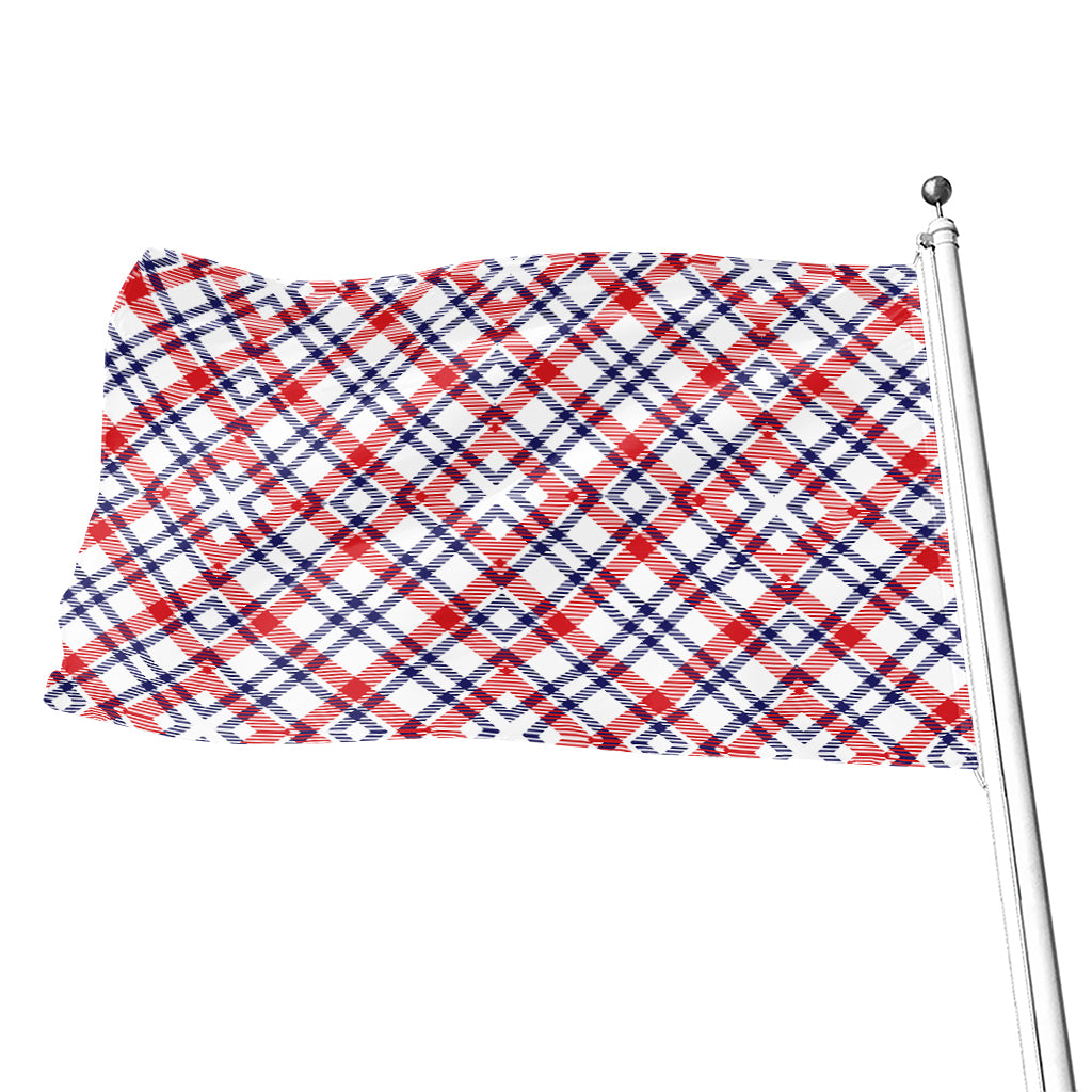 American Plaid Pattern Print Flag