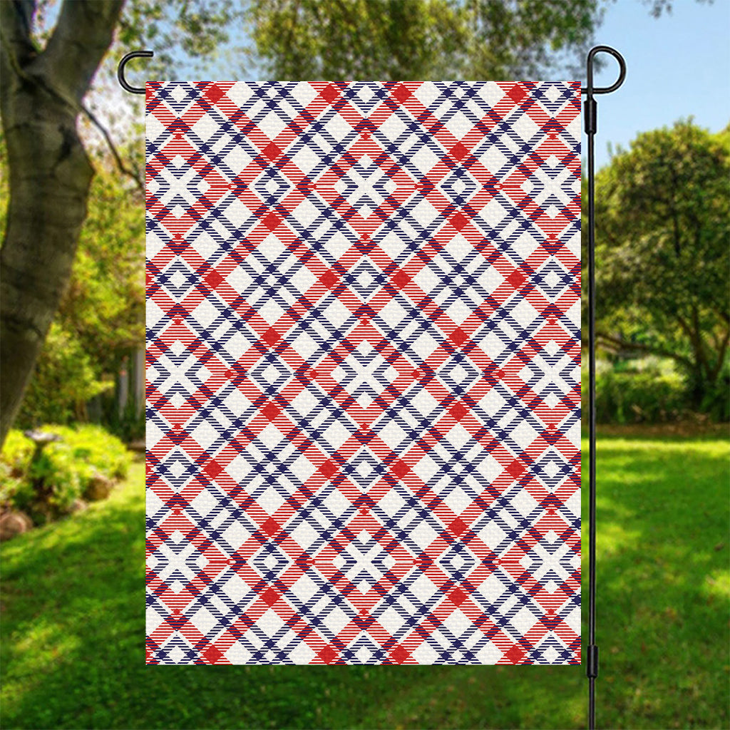 American Plaid Pattern Print Garden Flag