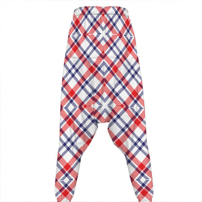 American Plaid Pattern Print Hammer Pants