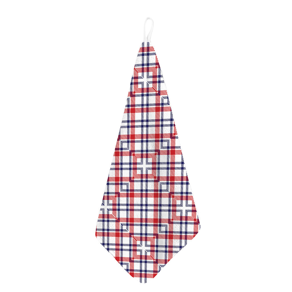 American Plaid Pattern Print Hand Towel