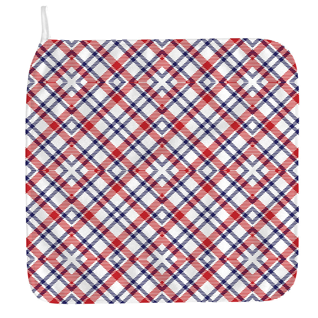 American Plaid Pattern Print Hand Towel